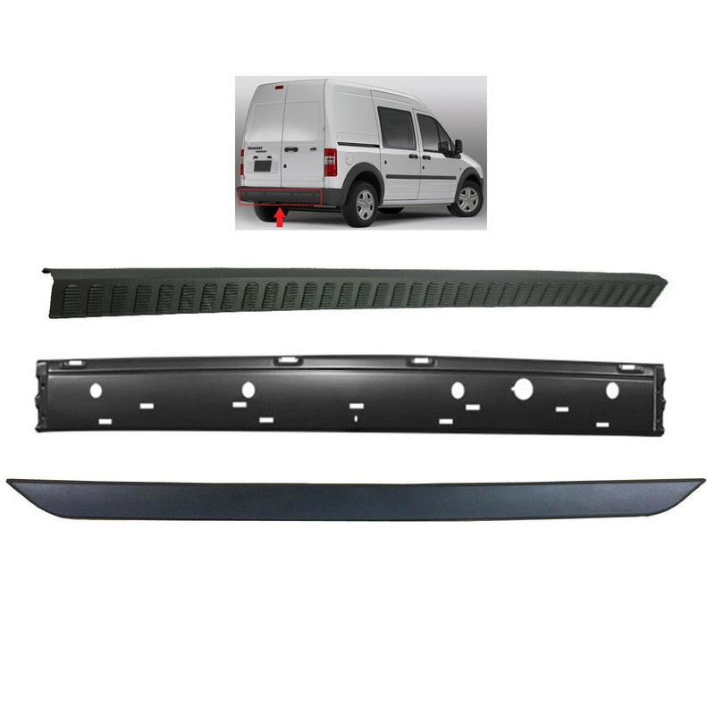 Ford Transit Connect Rear Bumper With Parking Sensr Holes Covers 09 To 13