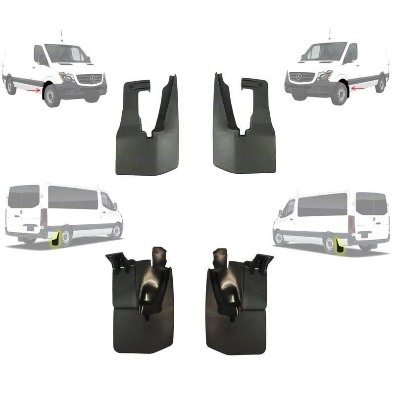 Mercedes Sprinter Vw Crafter Splash Guards Mud Flaps Left Right Set X4