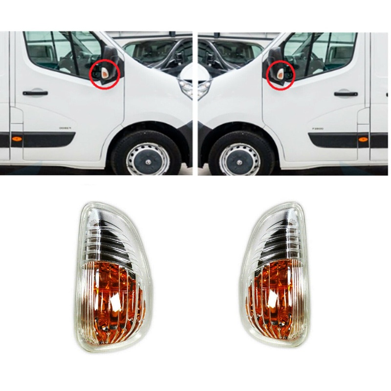 Renault Master Oem Pair Of Door Wing Mirror Indicator Lens Lamp 2010 To 2018 261652475R