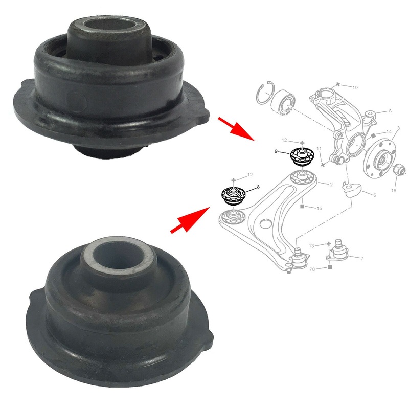 2X Front Control/Trailing Arm Bush Mounting Fits Peugeot, Citroen, 3523Aa 352398