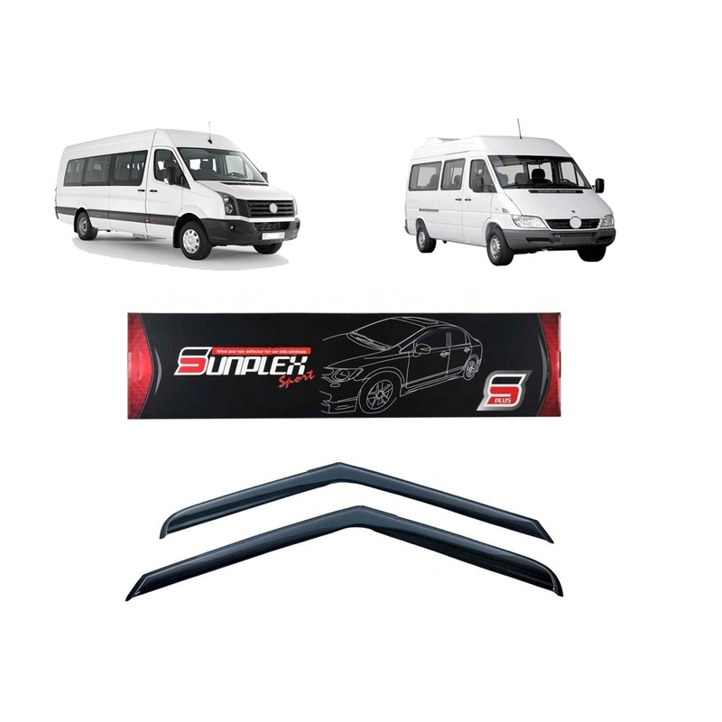 Vw Crafter Mercedes Sprinter Wind Rain Smoke Deflector Sunplex 2 Pcs Sps42