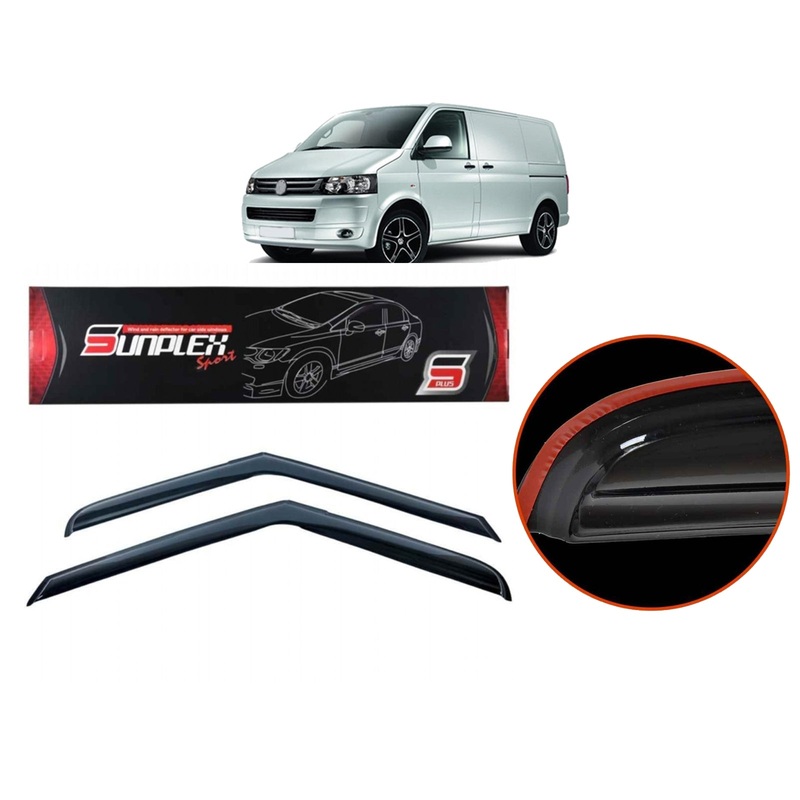 Vw Transporter T6 Wind Rain Smoke Deflector Sunplex 2 Pcs 2015 To 2021