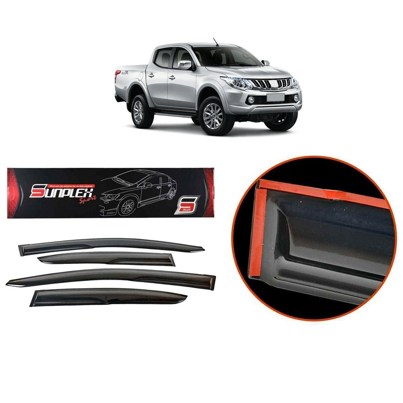 Mitsubishi L200 Triton 2016 Onwards Wind Rain Smoke Deflector Sunplex Sp-S-64 4 Pcs