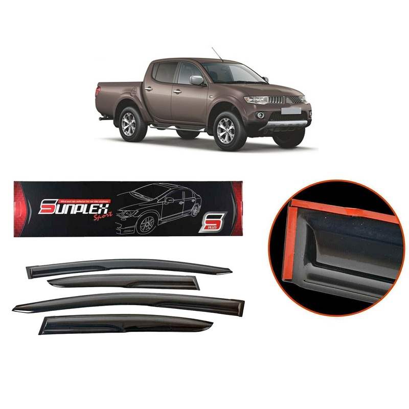 Mitsubishi L200 Triton Wind Rain Smoke Deflector Sunplex Sp-S-68 4 Pcs