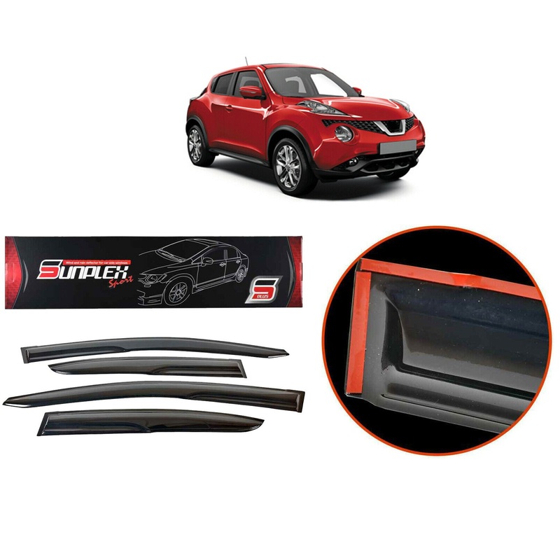 Nissan Juke Wind Rain Smoke Deflector Sunplex Sp-S-86 4 Pcs
