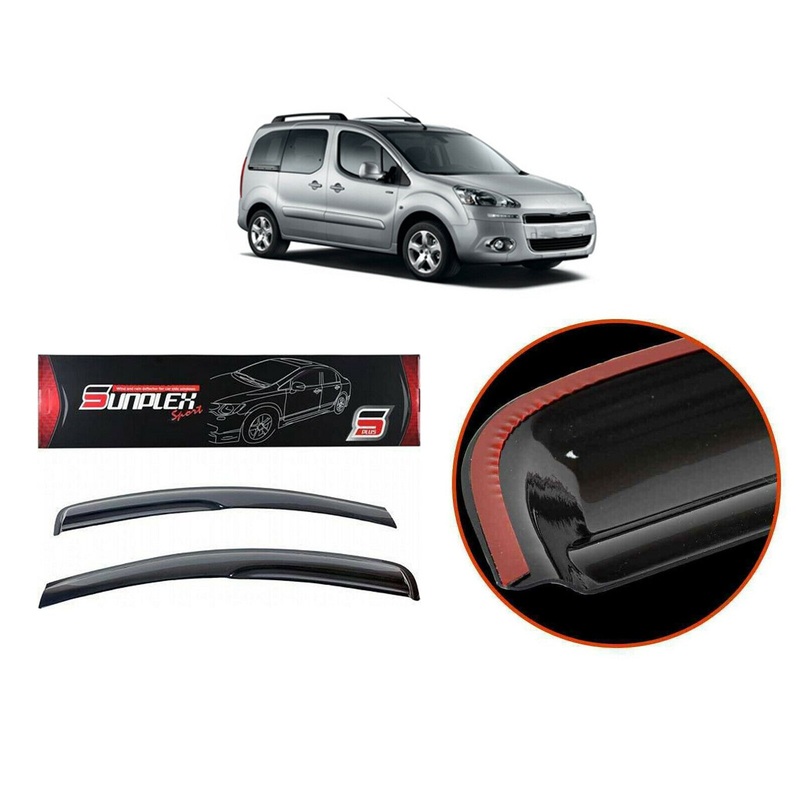 Peugeot Partner Tepe Wind Rain Smoke Deflector Sunplex 2 Pcs Sp-S-38
