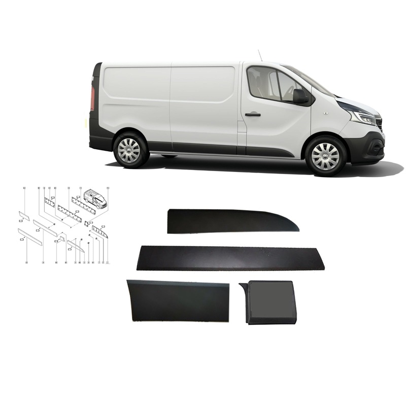 Renault Trafic Iii Right Side Trim Panel Moulding Set 768556674R