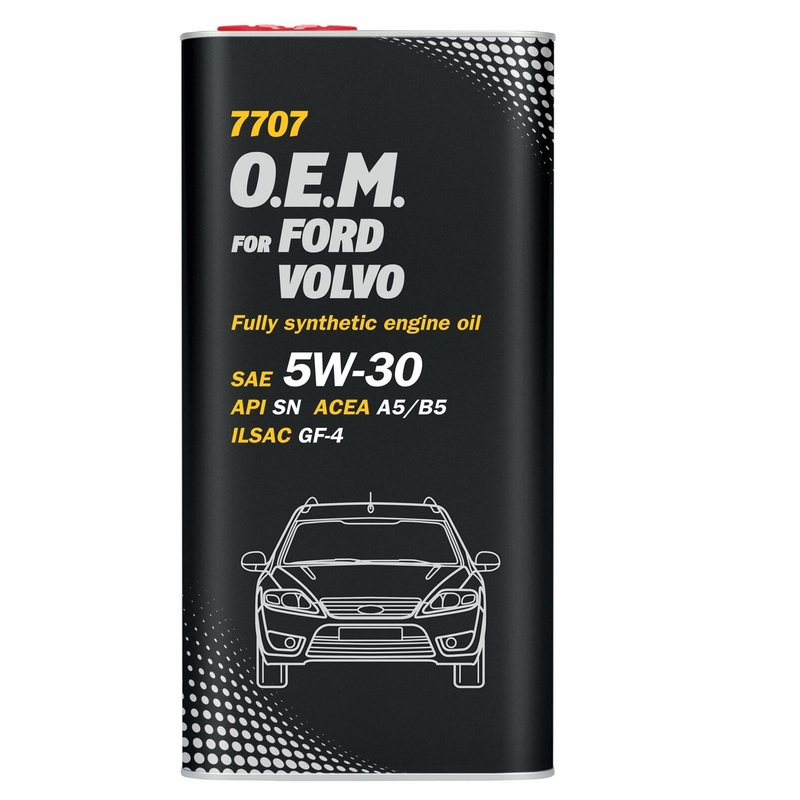 Mannol 5L Ford 5W30 Fully Synthetic Engine Oil Sl/Cf Acea A5/B5 Wss-M2c913-D