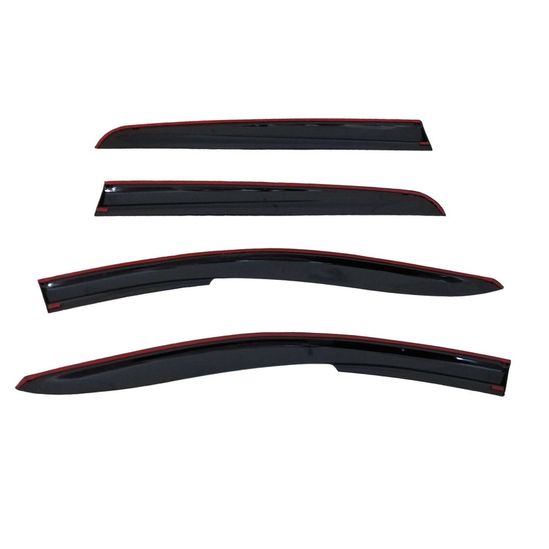 Vw Golf Mk7 2013 Onwards Wind Rain Smoke Deflector Chrome Heavy Duty