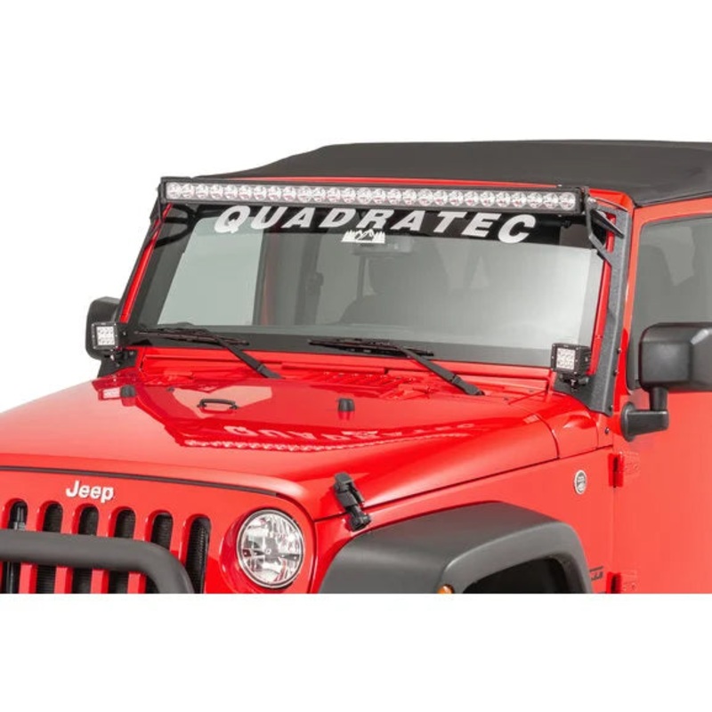 Fishbone Offroad FB21014 52" Windshield Light Bar Bracket for 07-18 Jeep Wrangler JK