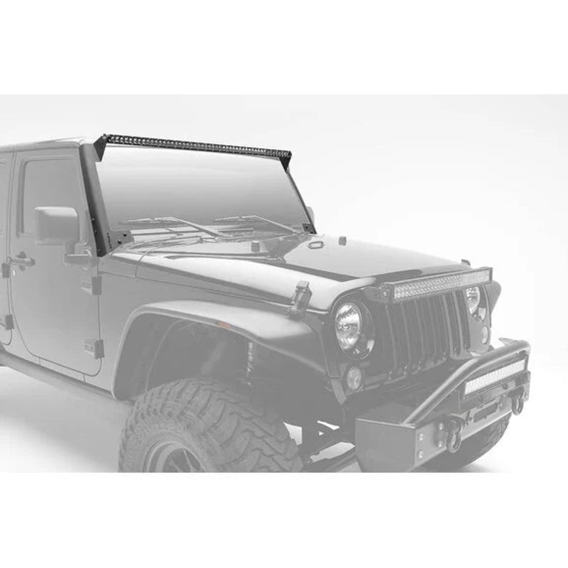 ZROADZ Z374711-KIT Front Roof LED Kit with 50" LED Straight Single Row Slim Light Bar for 07-18 Jeep Wrangler JK