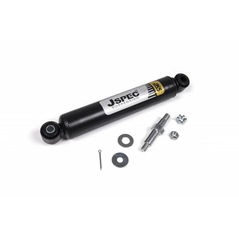JKS Manufacturing JSPEC9350 JSPEC Steering Stabilizer for 84-06 Jeep Wrangler TJ, Cherokee XJ, Comanche MJ, and Grand Cherokee ZJ