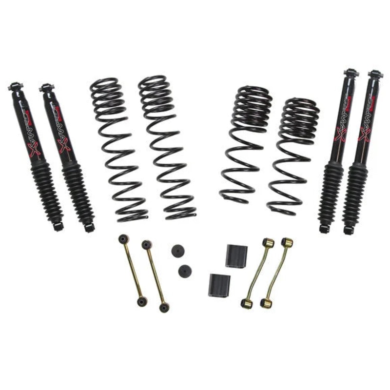 Skyjacker 2-2.5in Dual Rate Coil Suspension System with Black Max Shocks for 18-23 Jeep Wrangler JL Unlimited