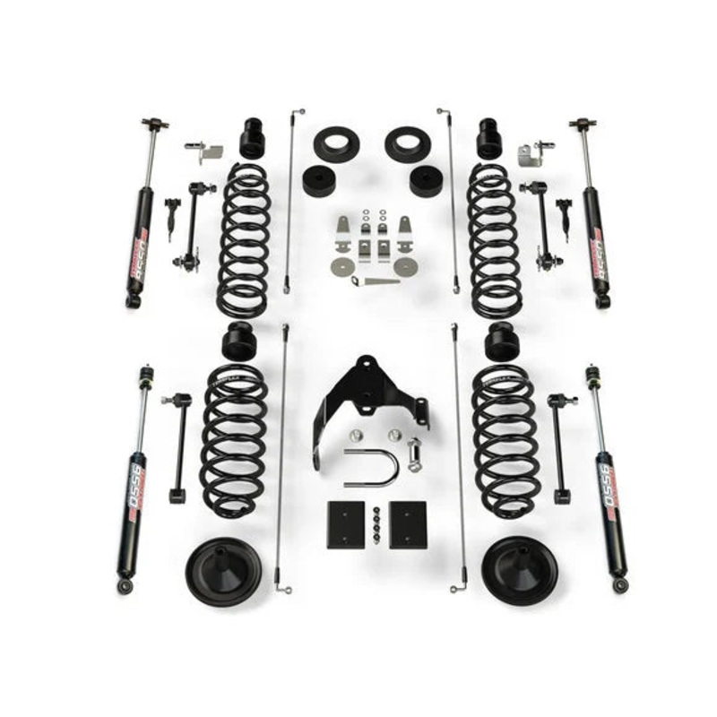 Teraflex 1251421 Base 4 Suspension Lift Kit w/ 9550 VSS Shocks for 07-18 Jeep Wrangler JK 2 Door