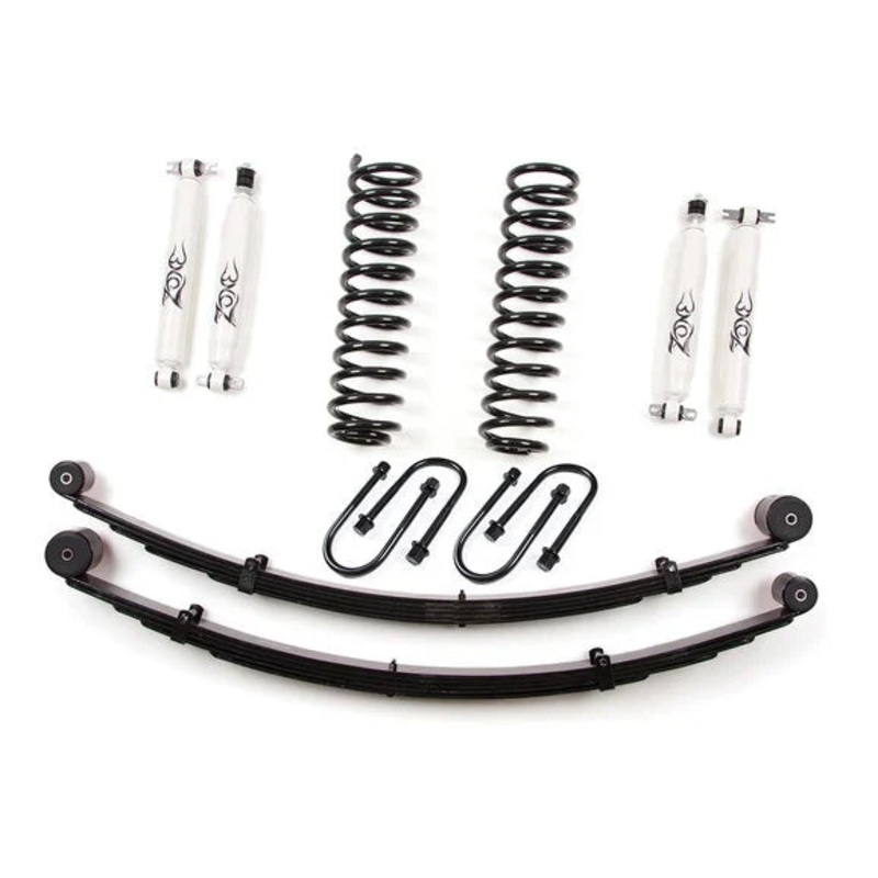 Zone Offroad Products 3" Lift Kit with Rear Leaf Springs for 84-01 Jeep Cherokee XJ