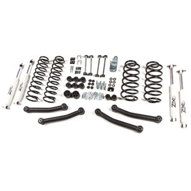 Zone Offroad Products 4" Lift Kit for 97-06 Jeep Wrangler and Wrangler Unlimited TJ