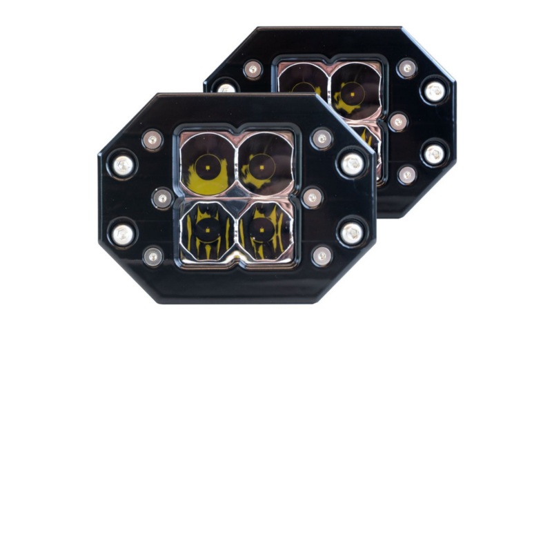 Quattro Flush Mount LED Pod Light - Pair Pack