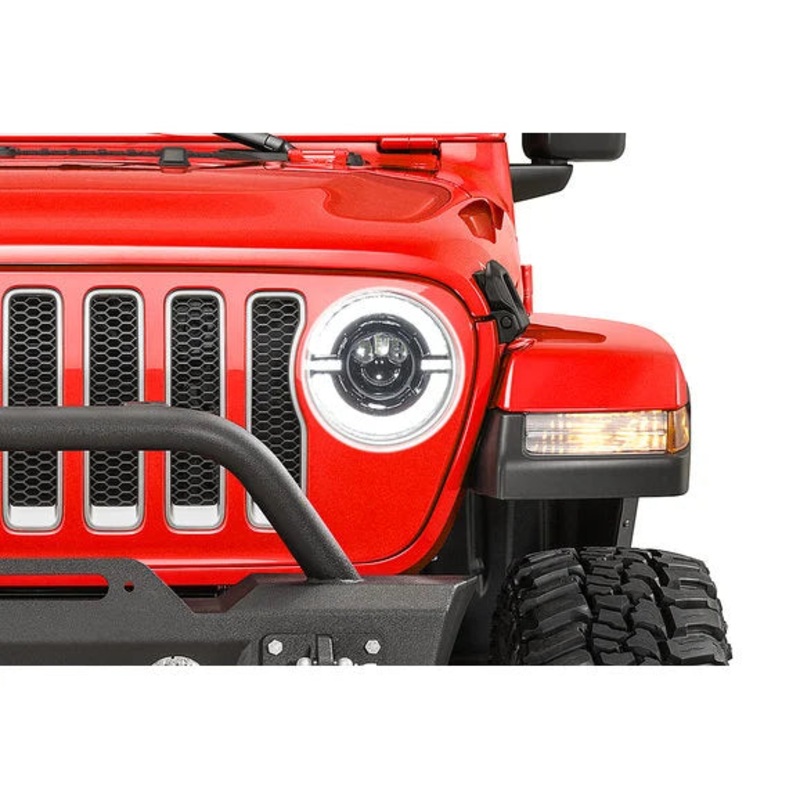 TACTIK TT-LED-DRL-HALO-9 9" LED Headlights with DRL Halo for 18-24 Jeep Wrangler JL & Gladiator JT