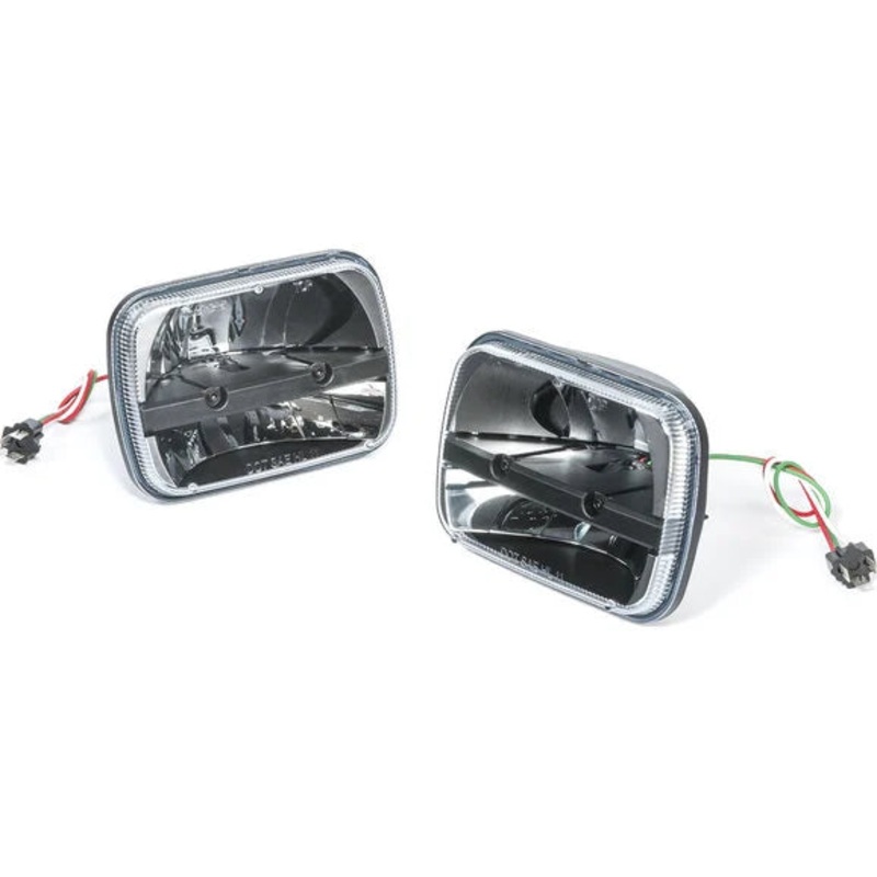 Truck-Lite 55003 5" x 7" Rectangle LED Headlight Kit by Rigid Industries for 84-01 Jeep Wrangler YJ, Cherokee XJ and Comanche MJ
