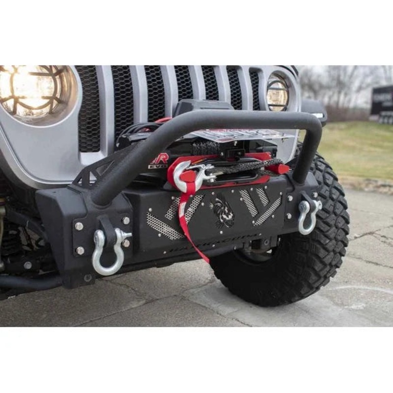 Fishbone Offroad FB22341 Barracuda Front Stubby Bumper for 07-24 Jeep Wrangler JK, JL, & Gladiator JT