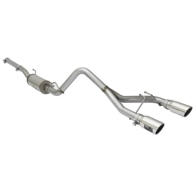 aFe Power 49-48056-P Rebel Series 2.5" Dual Center Exit Cat-Back for 07-18 Jeep Wrangler JK
