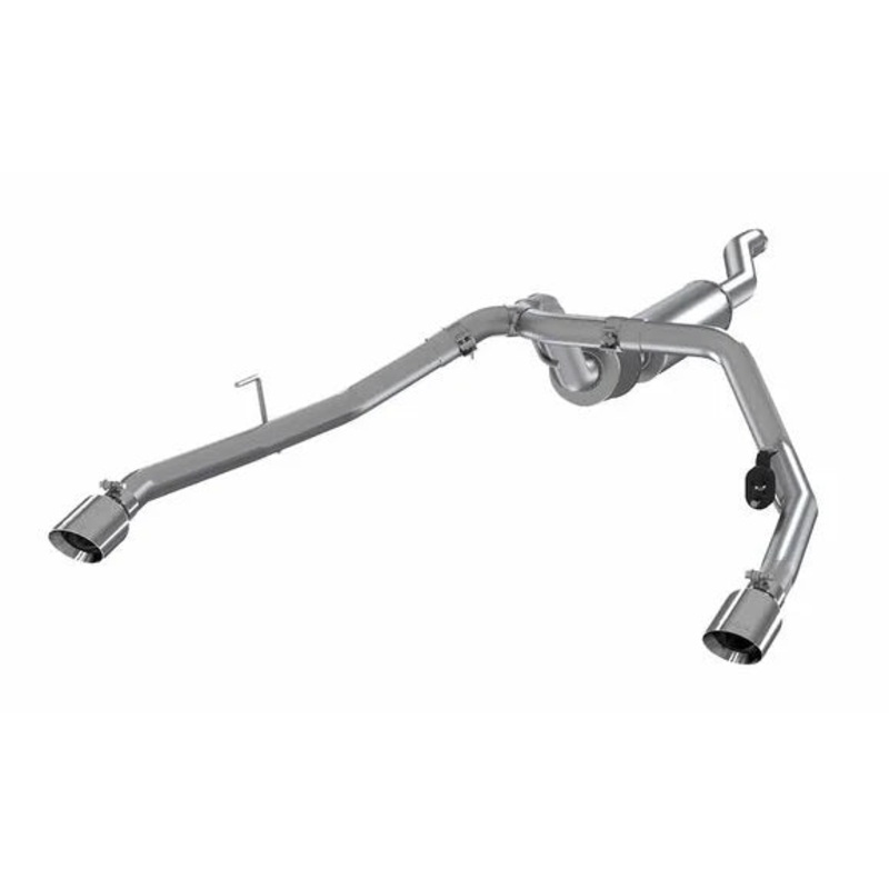 MBRP 2.5" Dual Rear Exit Cat Back Exhaust System for 20-24 Jeep Gladiator JT
