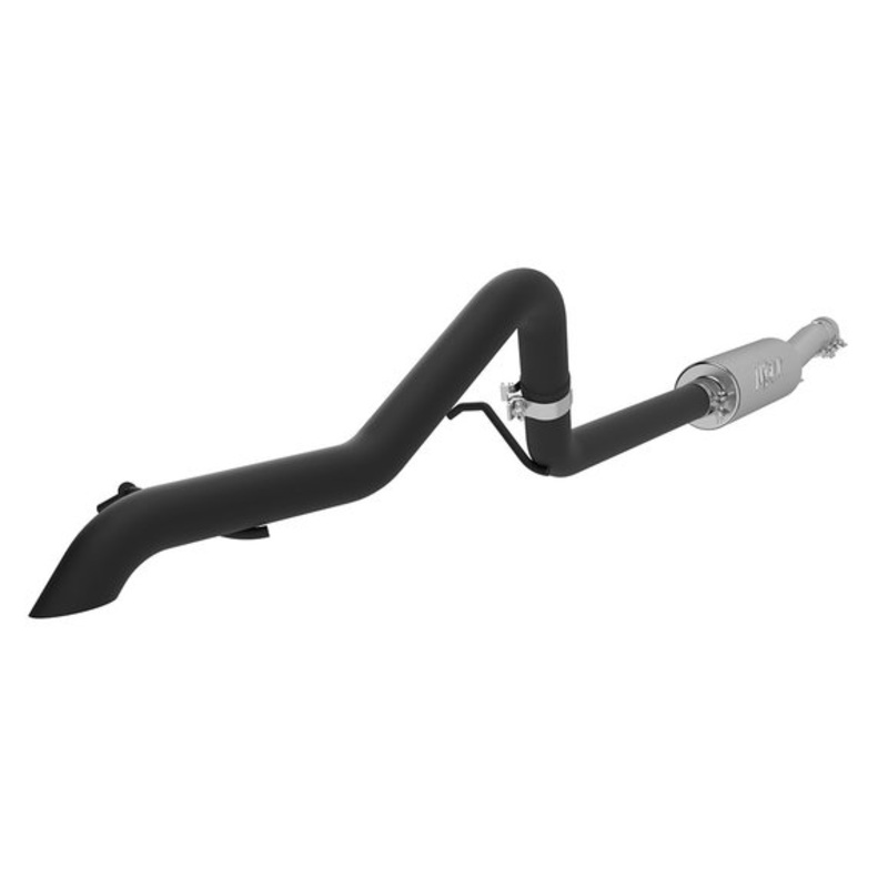 MBRP S5514BLK Black Series "Off Road" Cat Back Exhaust System for 07-11 Jeep Wrangler Unlimited JK 4 Door with 3.8L V6 Engine
