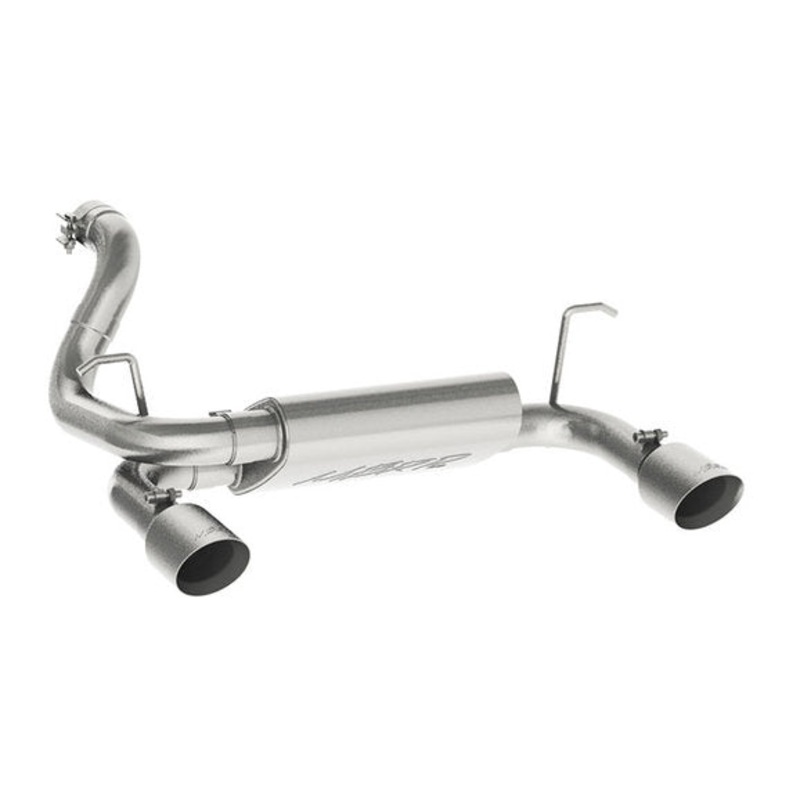 MBRP S5529AL Installer Series 2.5" Aluminized Axle Back System for 18-24 Jeep Wrangler JL