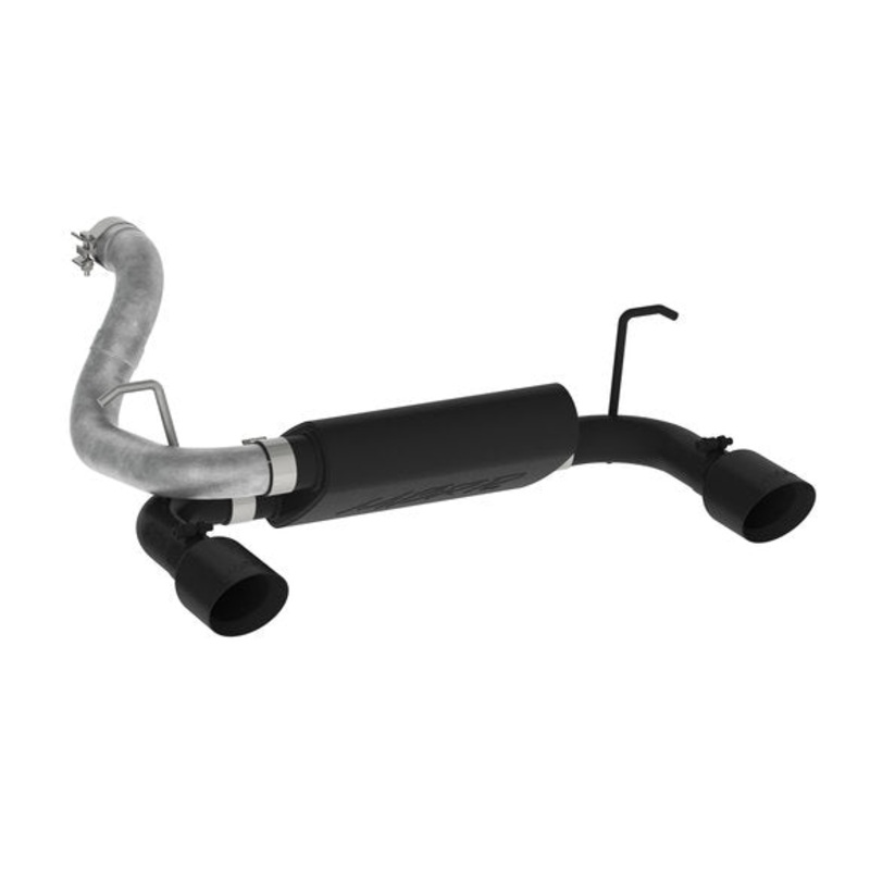MBRP S5529BLK Black Series 2.5" Dual Axle Exhaust System for 18-24 Jeep Wrangler JL with 3.6L