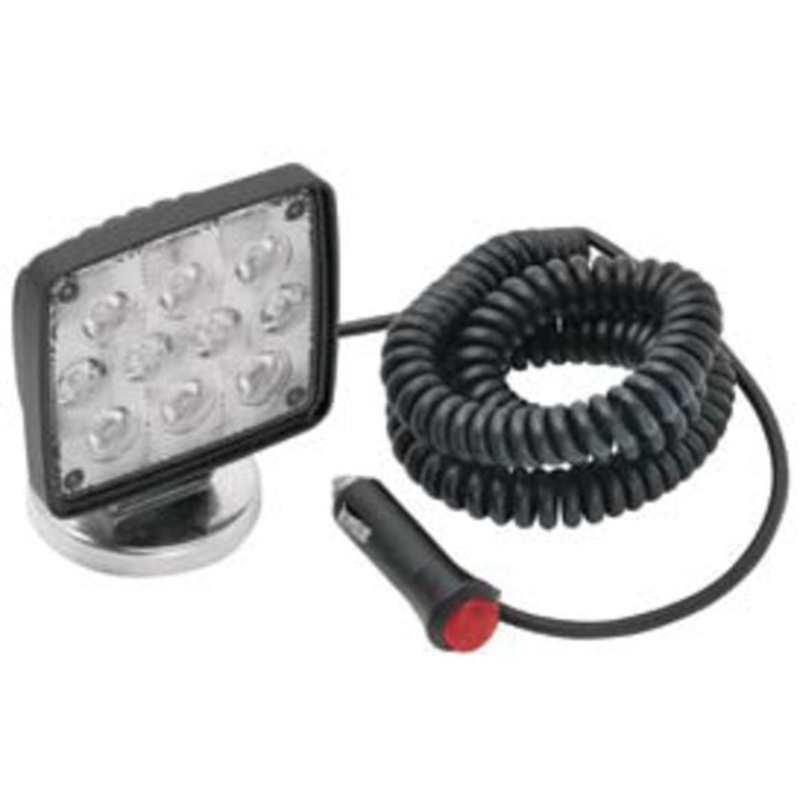 Wesbar 54209-018 Rectangular LED Worklight with 19" Coiled Cord & Magnetic Base