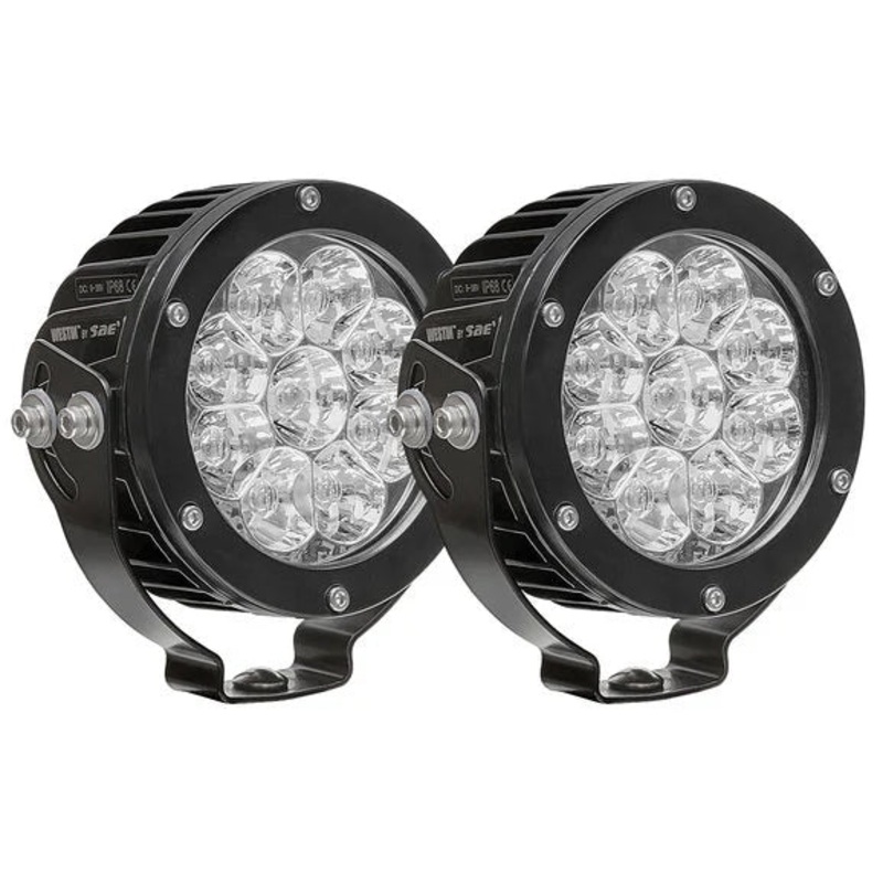 Westin 09-12007A- Axis HP 4.75" LED Auxiliary Light Pair Spot Pattern
