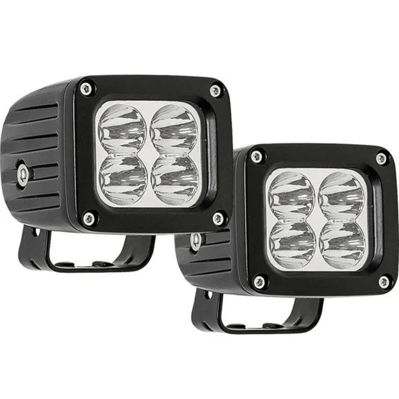 Westin 09-12252A- quadrant series 3" x 2.5" square led light spot pattern- pair