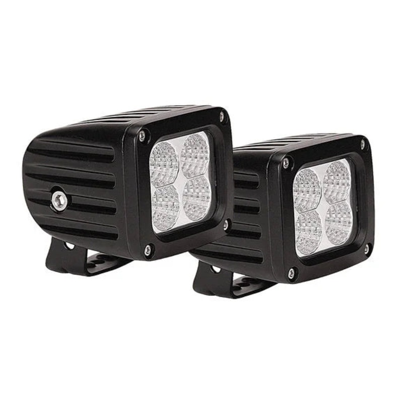 Westin 09-12252B- Quadrant Series 3" x 2.5" Square LED Light Flood Pattern- Pair