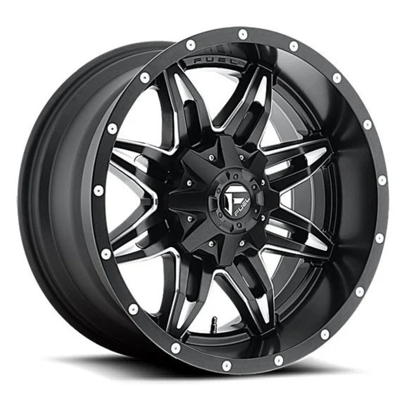 Fuel Off-Road Lethal Wheel in Black with Machined Accents for 84-06 Jeep Wrangler YJ, TJ, & Cherokee XJ