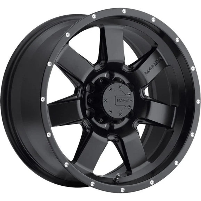 Mamba Offroad M14 Wheel in Black for 07-18 Jeep Wrangler JK and 99-18 Grand Cherokee WJ, WK, & WK2