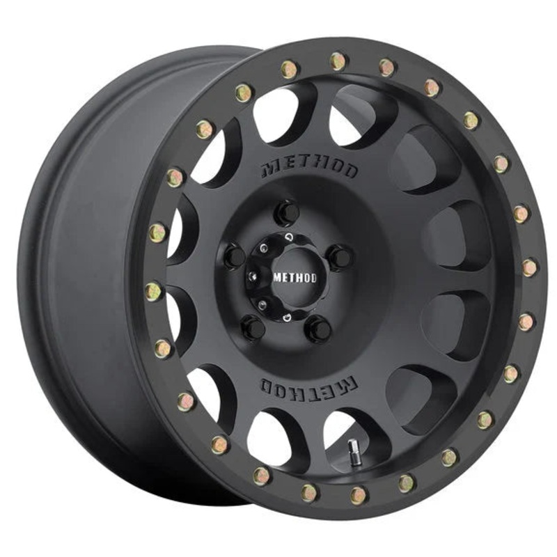 Method Race Wheels MR10579012538B Race Series 105 Beadlock Wheel in 17x9 with 3.5in Backspace Matte Black for 87-06 Jeep Wrangler YJ & TJ