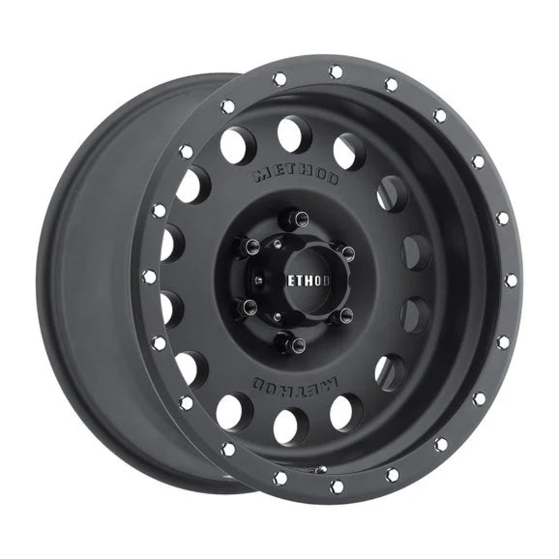 Method Race Wheels MR30789050512N Street Series 307 Wheel in 17x8.5 with 4.75in Backspace Matte Black for 07-21 Jeep Wrangler JL, JK & Gladiator JT